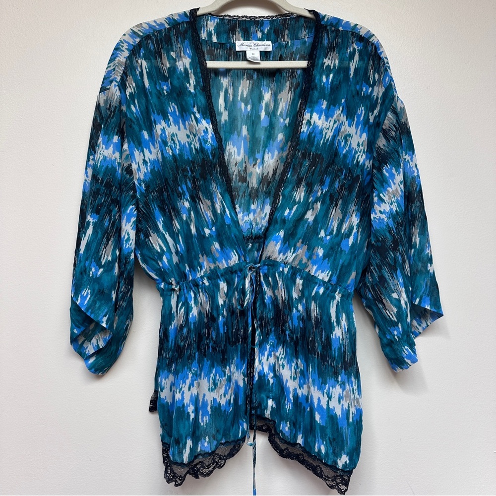 Marisa Christina Sheer Kimono - Size 3XL